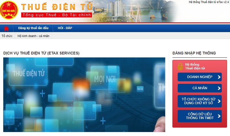 Cách tra cứu báo cáo tài chính của các công ty qua web Tổng cục thuế
