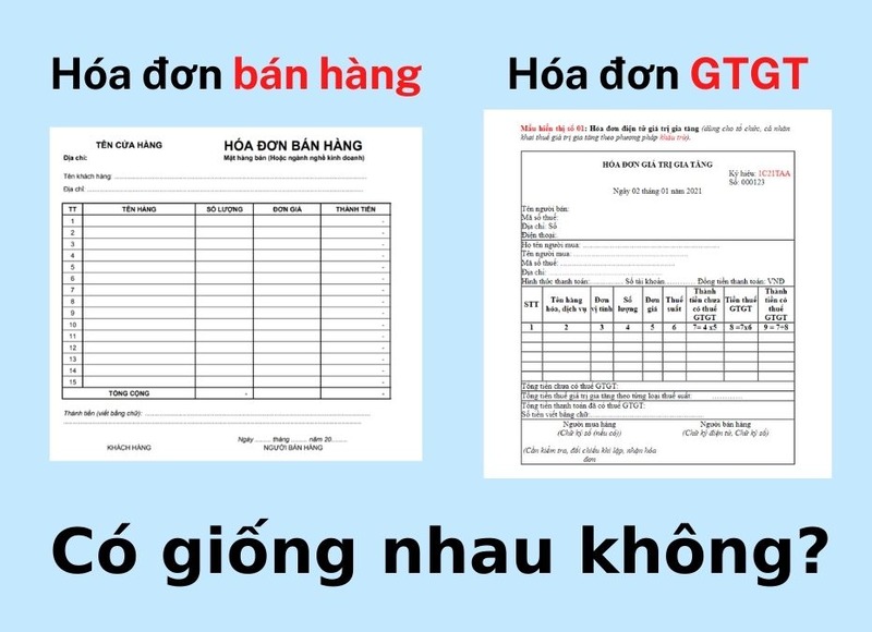 Phân biệt hóa đơn bán hàng online và hóa đơn GTGT