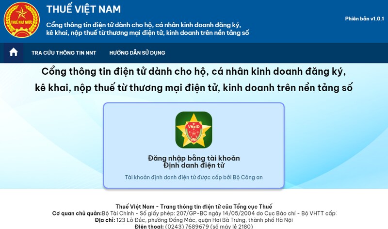 Cách nộp thuế hộ kinh doanh online