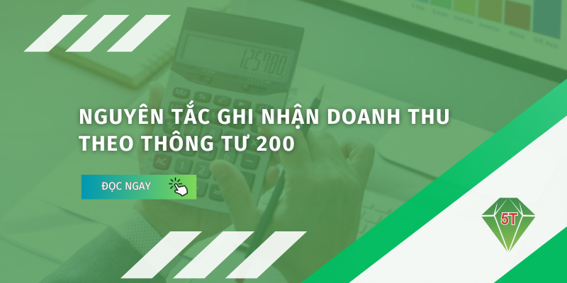 Nguyên tắc ghi nhận doanh thu theo Thông tư 200