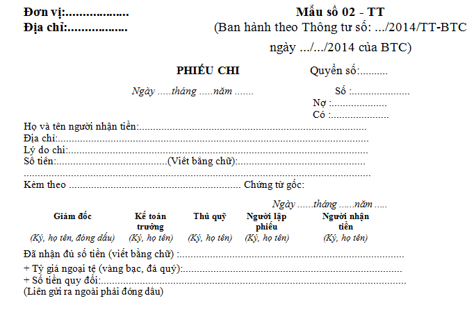 Sơ đồ quy trình chi tiền mặt