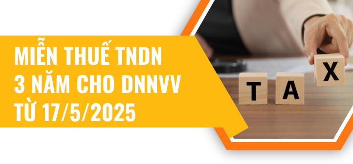 Miễn thuế thu nhập doanh nghiệp trong 3 năm đầu