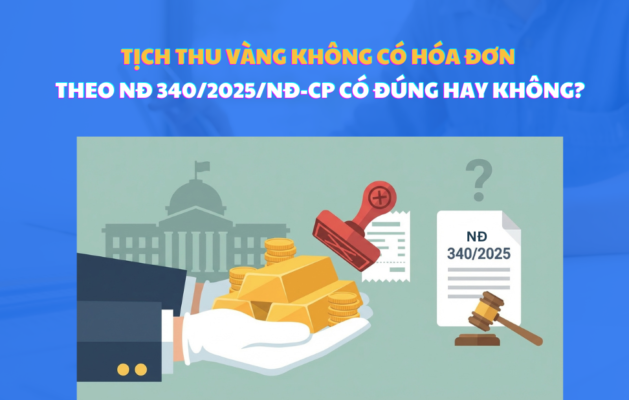 tịch thu vàng không có hóa đơn