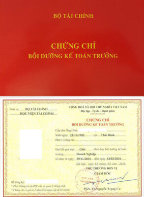 học chứng chỉ kế toán trưởng