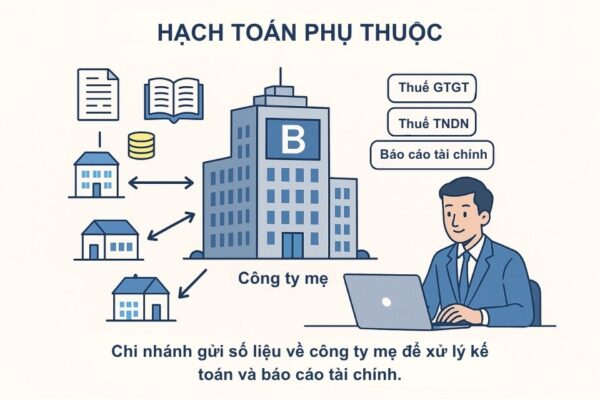 Hướng dẫn hạch toán phụ thuộc theo thông tư 99 cho doanh nghiệp 2 hạch toán phụ thuộc