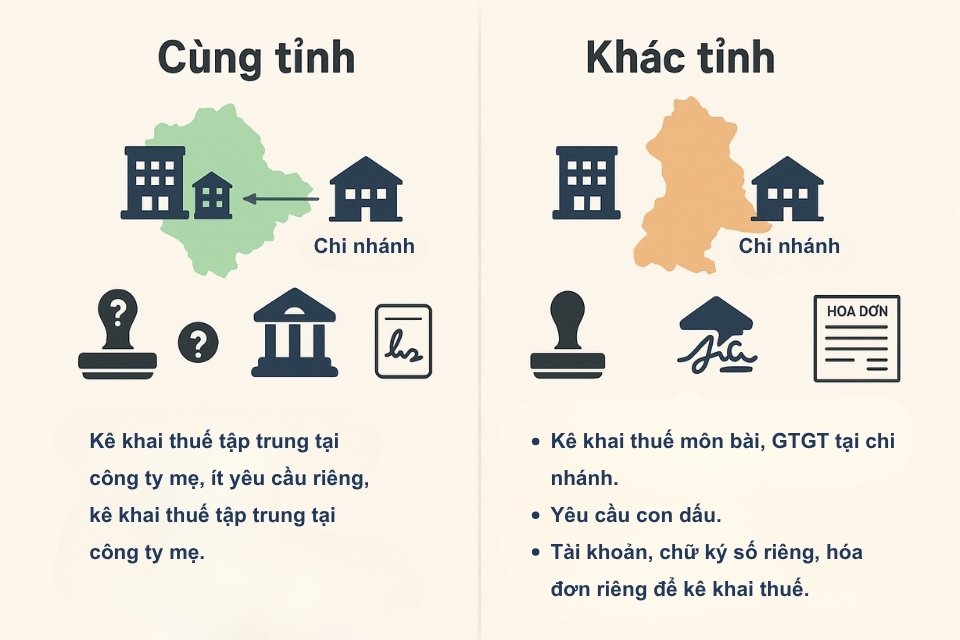 Chi nhánh hạch toán phụ thuộc khác tỉnh 1 chi nhánh hạch toán phụ thuộc khác tỉnh